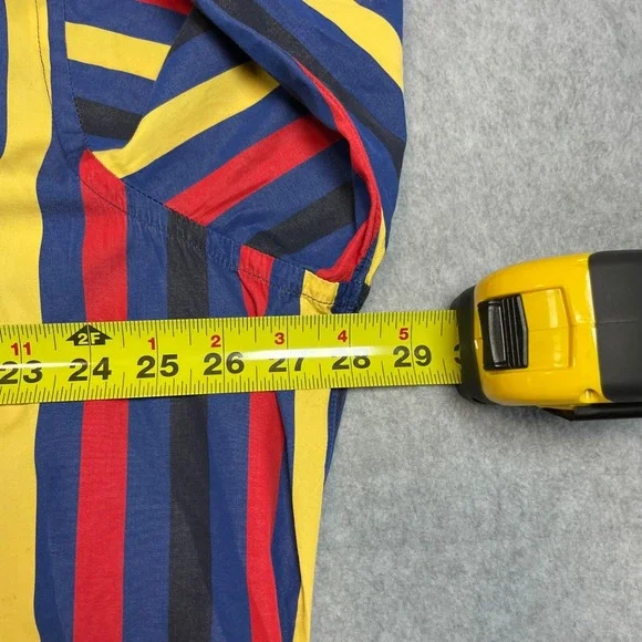 Maus & Hoffman Shirt Mens XXL Blue Striped Long Sleeve Button Down Made USA - Picture 10 of 16